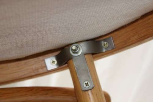 A COLLECTION OF 6x ORIGINAL WOODEBENDER OAK BENTWOOD BAR CHAIRS WITH REINFORCED SEATS bid/chair