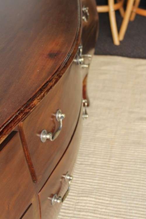 A TRULY MAGNIFICENT LARGE SOLID INDONESIAN TEAK 6-DRAWER "BOMBE" COMMODE IN AWESOME CONDITION