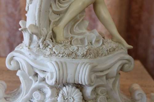 A SPECTACULAR ORNATE "ART NOUVEAU" STYLE ALABASTRINE OXYLITE TABLE LAMP WITH INCREDIBLE DETAILING