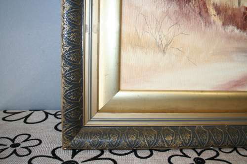 A BEAUTIFUL FRAMED OIL ON BOARD LANDSCAPE PAINTING BY THE (LATE) 20th CENTURY ARTIST HENNIE COETZEE