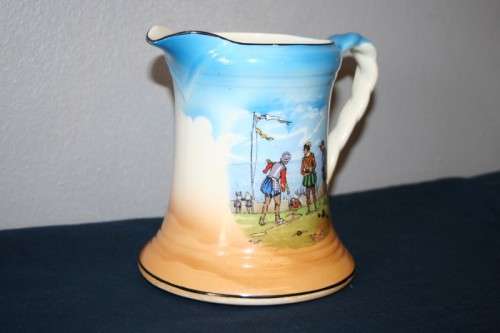 A BEAUTIFUL ANTIQUE BURLEIGH WARE JUG, HAND PAINTED BY CECIL ALDEN MADE IN ENGLAND c1930