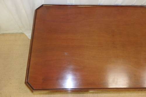 A BEAUTIFUL AND EXQUISITELY MADE BURMESE TEAK CENTER COFFEE TABLE IN GORGEOUS CONDITION