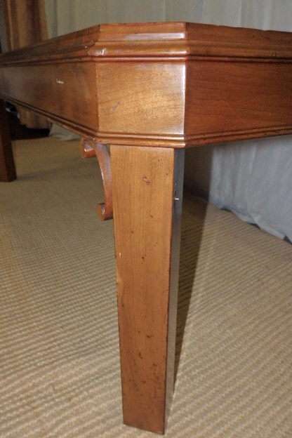 A BEAUTIFUL AND EXQUISITELY MADE BURMESE TEAK CENTER COFFEE TABLE IN GORGEOUS CONDITION