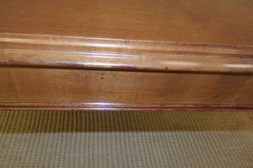 A BEAUTIFUL AND EXQUISITELY MADE BURMESE TEAK CENTER COFFEE TABLE IN GORGEOUS CONDITION