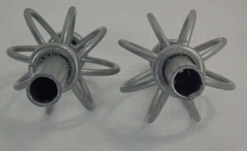 A SET OF FOUR STUNNING SILVER WROUGHT IRON CURTAIN TIEBACKS & CURTAIN ROD FINIALS IN GREAT CONDITION