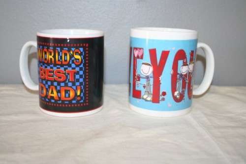 A FABULOUS COLLECTION OF FIVE ASSORTED COFFEE MUGS, AWESOME TO MIX 'N MATCH!!