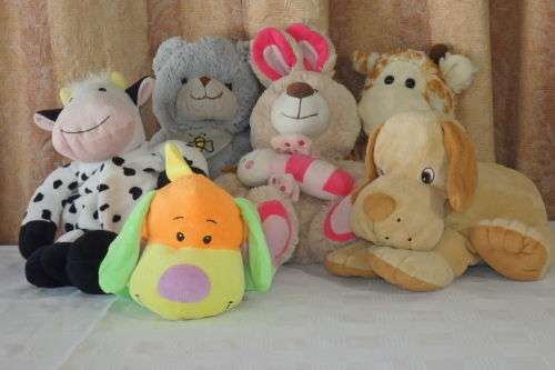 6x (BIG) GORGEOUS ASSORTED COLLECTIBLE FLUFFY TOYS IN GREAT CONDITION - GREAT FOR KIDS! bid/toy