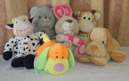 6x (BIG) GORGEOUS ASSORTED COLLECTIBLE FLUFFY TOYS IN GREAT CONDITION - GREAT FOR KIDS! bid/toy