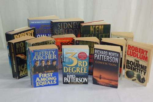 ***JOB LOT*** 14x BEST SELLER NOVELS BY WELL KNOWN MALE AUTHORS INCL. PATTERSON, FOLLIT, ARCHER ETC