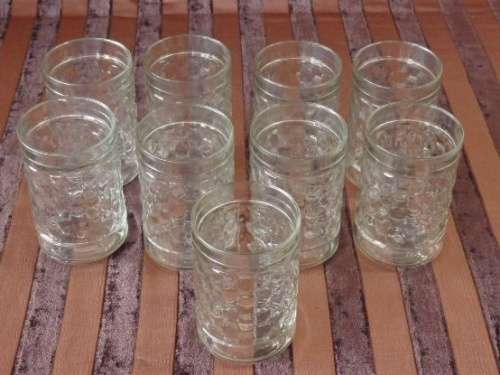 A STUNNING ***JOB LOT*** OF NINE DRINKING TUMBLERS WITH A TEXTURED PATTERN IN GREAT CONDITION!!