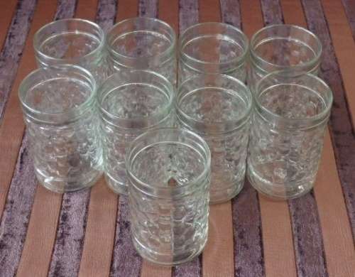 A STUNNING ***JOB LOT*** OF NINE DRINKING TUMBLERS WITH A TEXTURED PATTERN IN GREAT CONDITION!!