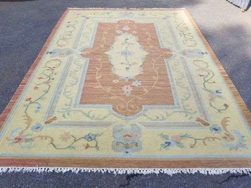 A SUPERB LARGE (3m x 2.1m) MOROCCAN "BERBER" RUG WITH STUNNING COLOURS IN AWESOME CONDITION