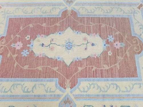 A SUPERB LARGE (3m x 2.1m) MOROCCAN "BERBER" RUG WITH STUNNING COLOURS IN AWESOME CONDITION