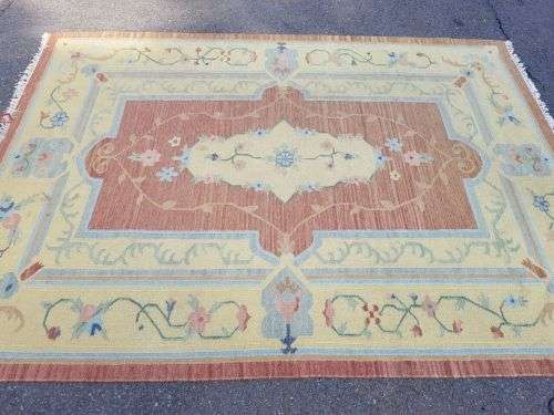 A SUPERB LARGE (3m x 2.1m) MOROCCAN "BERBER" RUG WITH STUNNING COLOURS IN AWESOME CONDITION