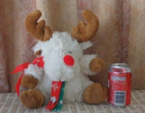 A GORGEOUS 'RUDOLF THE RED NOSE REINDEER' SOFT TOY IN EXCELLENT CONDITION! PERFECT FOR XMAS!!!