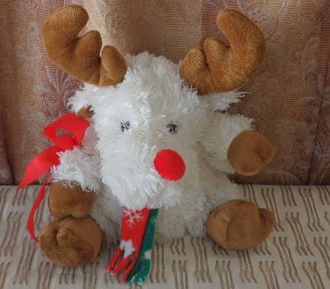 A GORGEOUS 'RUDOLF THE RED NOSE REINDEER' SOFT TOY IN EXCELLENT CONDITION! PERFECT FOR XMAS!!!