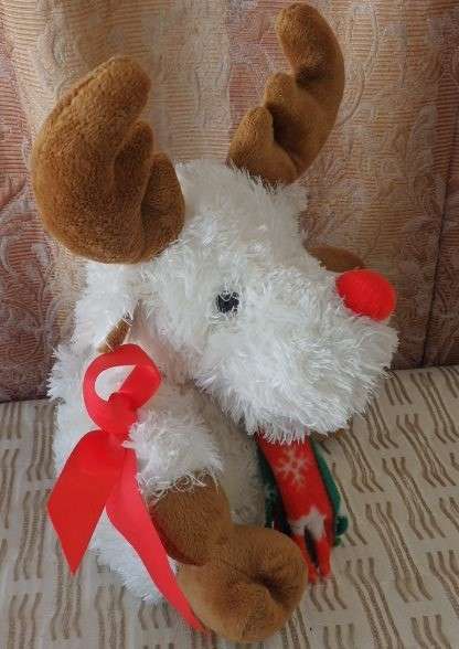 A GORGEOUS 'RUDOLF THE RED NOSE REINDEER' SOFT TOY IN EXCELLENT CONDITION! PERFECT FOR XMAS!!!