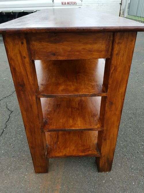 AN EXQUISITE LARGE NATURAL PINE SIDE SERVER/ BUFFET, PERFECT FOR THE PATIO OR LAPA!!!