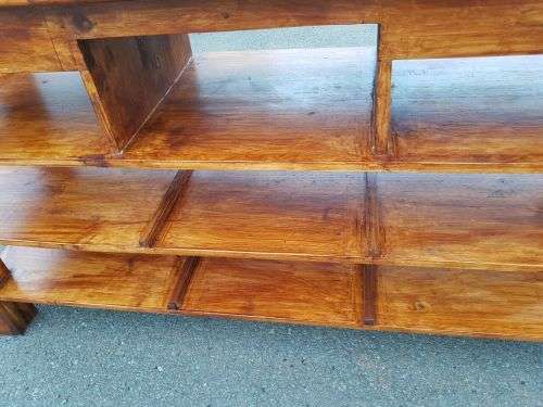 AN EXQUISITE LARGE NATURAL PINE SIDE SERVER/ BUFFET, PERFECT FOR THE PATIO OR LAPA!!!
