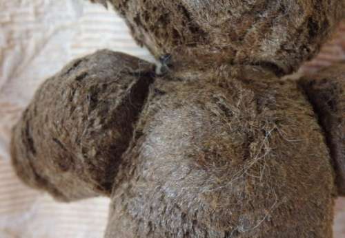A RARE ANTIQUE "FULLY JOINTED" CINNAMON TEDDY BEAR IN ITS ORIGINAL BOX = WOW!!!!