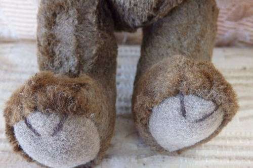 A RARE ANTIQUE "FULLY JOINTED" CINNAMON TEDDY BEAR IN ITS ORIGINAL BOX = WOW!!!!