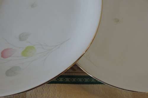 TWO GORGEOUS ''KPM" OF KRISTLER, GERMANY PORCELAIN MEAT/ FOOD PLATTERS bid/platter