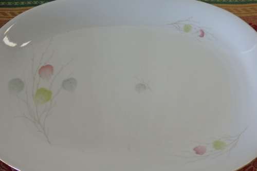 TWO GORGEOUS ''KPM" OF KRISTLER, GERMANY PORCELAIN MEAT/ FOOD PLATTERS bid/platter