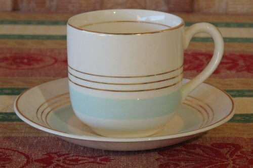 SIX EXQUISITE VINTAGE (c1950's) ASSORTED PORCELAIN DEMITASSE COFFEE CUP DUO'S bid/duo