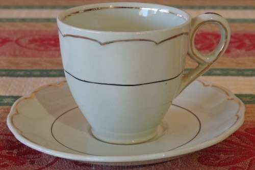 SIX EXQUISITE VINTAGE (c1950's) ASSORTED PORCELAIN DEMITASSE COFFEE CUP DUO'S bid/duo