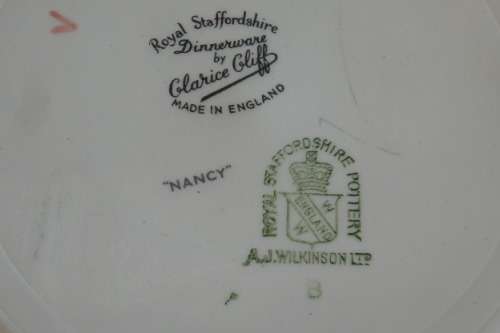 AN EXQUISITE AND RARE CLARICE CLIFF "ROYAL STRAFFORDSHIRE" COLLECTABLE PLATE