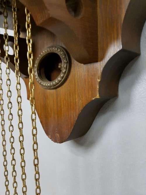 A MAGNIFICENT ZAANDAM ZAANSE (DUTCH) WALL HANGING PENDULUM CLOCK, SERVICED AND WORKING! GORGEOUS!!!