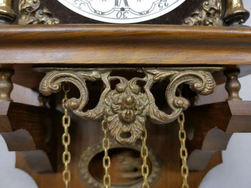 A MAGNIFICENT ZAANDAM ZAANSE (DUTCH) WALL HANGING PENDULUM CLOCK, SERVICED AND WORKING! GORGEOUS!!!