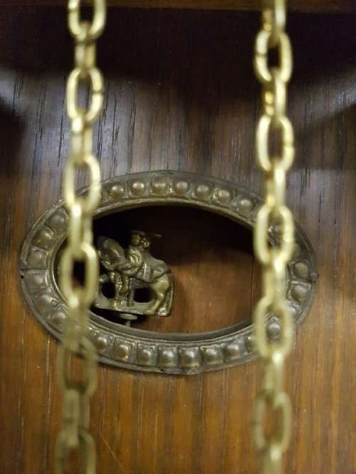 A MAGNIFICENT ZAANDAM ZAANSE (DUTCH) WALL HANGING PENDULUM CLOCK, SERVICED AND WORKING! GORGEOUS!!!