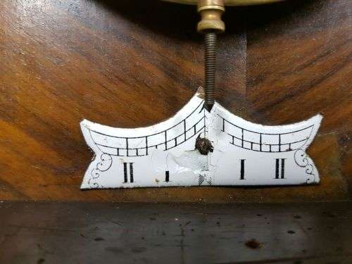 A SPECTACULAR ANTIQUE REGULATORY PENDULUM WALL CLOCK WITH A ROMAN NUMERAL PORCELAIN CLOCK FACE