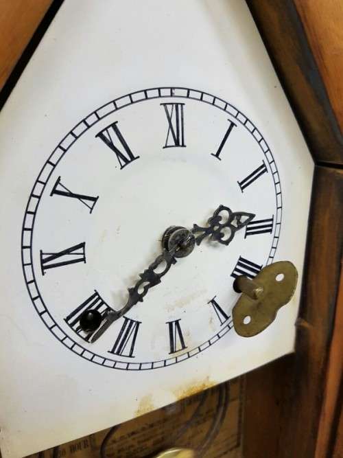 AN EXTREMELY RARE ANTIQUE (LATE 1800's) ANSONIA "GOTHIC" 8 DAY & 30 HOUR STEEPLE MANTLE CLOCK = WOW