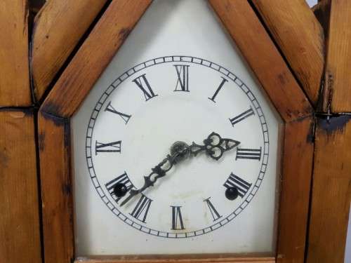 AN EXTREMELY RARE ANTIQUE (LATE 1800's) ANSONIA "GOTHIC" 8 DAY & 30 HOUR STEEPLE MANTLE CLOCK = WOW