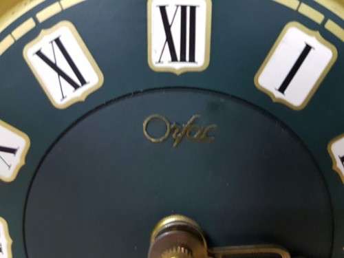 A SPECTACULAR & RARE ART DECO MID-CENTURY DUTCH "ORFAC" CLOCK COMPANY TABLE CLOCK - JUST SERVICED
