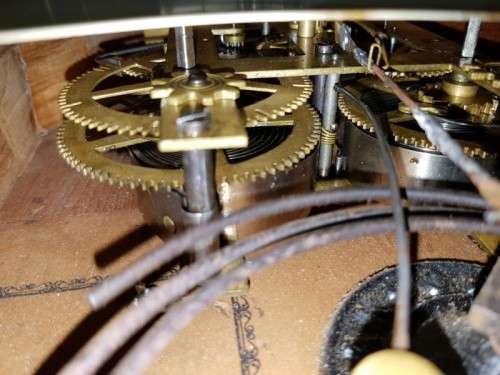 A SPECTACULAR & RARE ART DECO MID-CENTURY DUTCH "ORFAC" CLOCK COMPANY TABLE CLOCK - JUST SERVICED