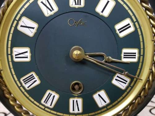 A SPECTACULAR & RARE ART DECO MID-CENTURY DUTCH "ORFAC" CLOCK COMPANY TABLE CLOCK - JUST SERVICED
