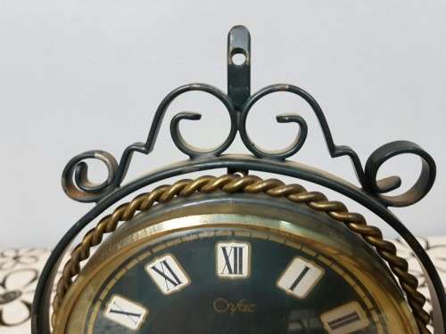 A SPECTACULAR & RARE ART DECO MID-CENTURY DUTCH "ORFAC" CLOCK COMPANY TABLE CLOCK - JUST SERVICED