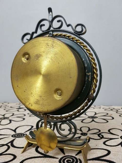 A SPECTACULAR & RARE ART DECO MID-CENTURY DUTCH "ORFAC" CLOCK COMPANY TABLE CLOCK - JUST SERVICED