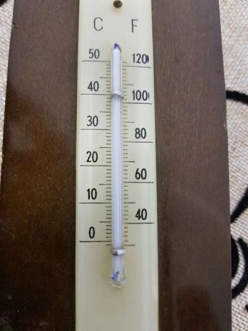 A SUPERB VINTAGE WEST GERMAN MADE "BARIGO" THERMOMETER, HYGROMETER AND THERMOMETER COMBINATION TOWER