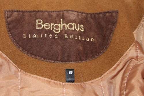A SPECTACULAR ORIGINAL "BERGHAUS" OF HOLLAND LIMITED EDITION COLLECTION LADIES WOOL & CASHMERE COAT
