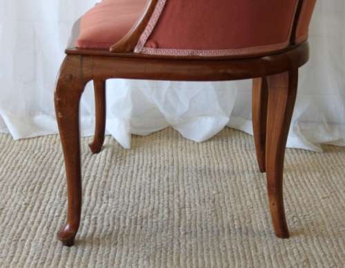 FANTASTIC SOLID MAHOGANY BUTTON BACK QUEEN ANNE SHERATON TUB CHAIR IN AWESOME CONDITION FOR THE AGE