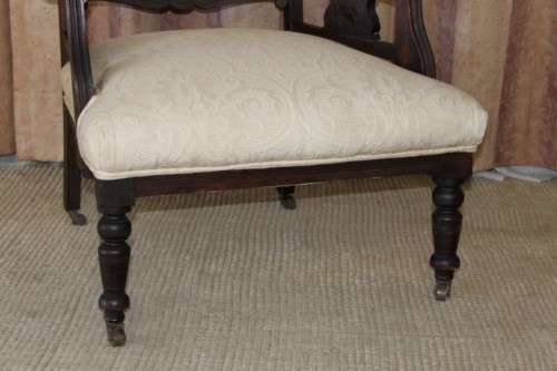 AN INCREDIBLE ANTIQUE (c1900's) HAND CARVED EDWARDIAN GRANDFATHER CHAIR IN REMARKABLE CONDITION