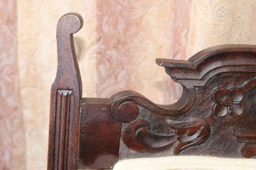 AN INCREDIBLE ANTIQUE (c1900's) HAND CARVED EDWARDIAN GRANDFATHER CHAIR IN REMARKABLE CONDITION