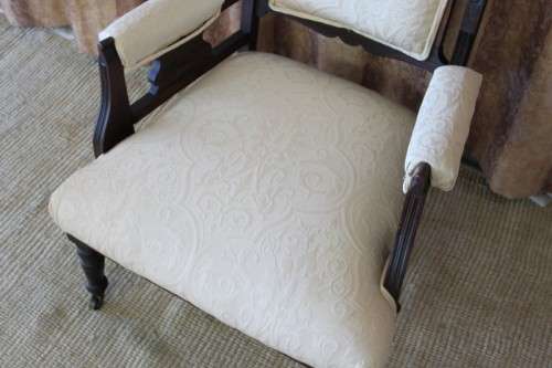 AN INCREDIBLE ANTIQUE (c1900's) HAND CARVED EDWARDIAN GRANDFATHER CHAIR IN REMARKABLE CONDITION