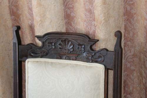 AN INCREDIBLE ANTIQUE (c1900's) HAND CARVED EDWARDIAN GRANDFATHER CHAIR IN REMARKABLE CONDITION