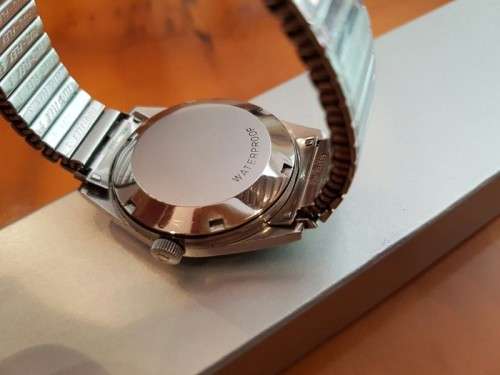 A SPECTACULAR, RARE VINTAGE OMEGA GENEVE AUTOMATIC "BLUE LIZARD" GENTS WRIST WATCH w/ A 558 MOVEMENT