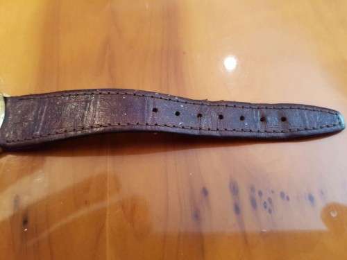 A BEAUTIFUL VINTAGE MICHEL HERBELIN (MODEL 2614) GOLD PLATED GENTS SLIMLINE DRESS WATCH